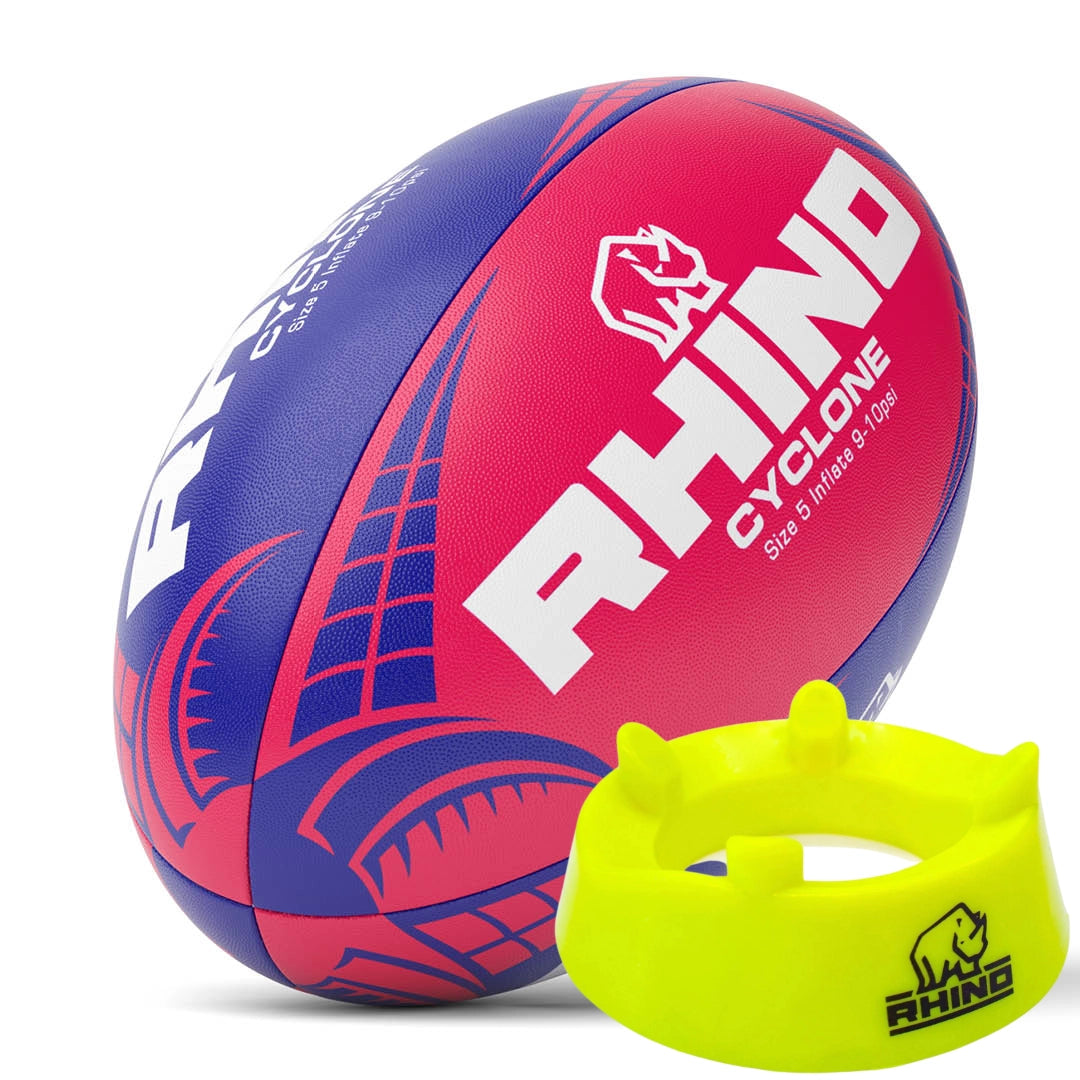 Cyclone Rugby Training Ball and Kicking Tee