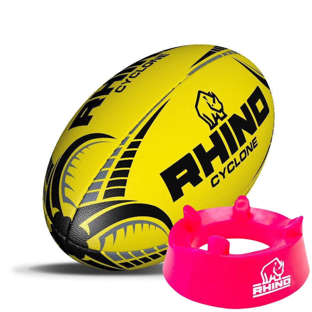 Cyclone Rugby Training Ball and Kicking Tee