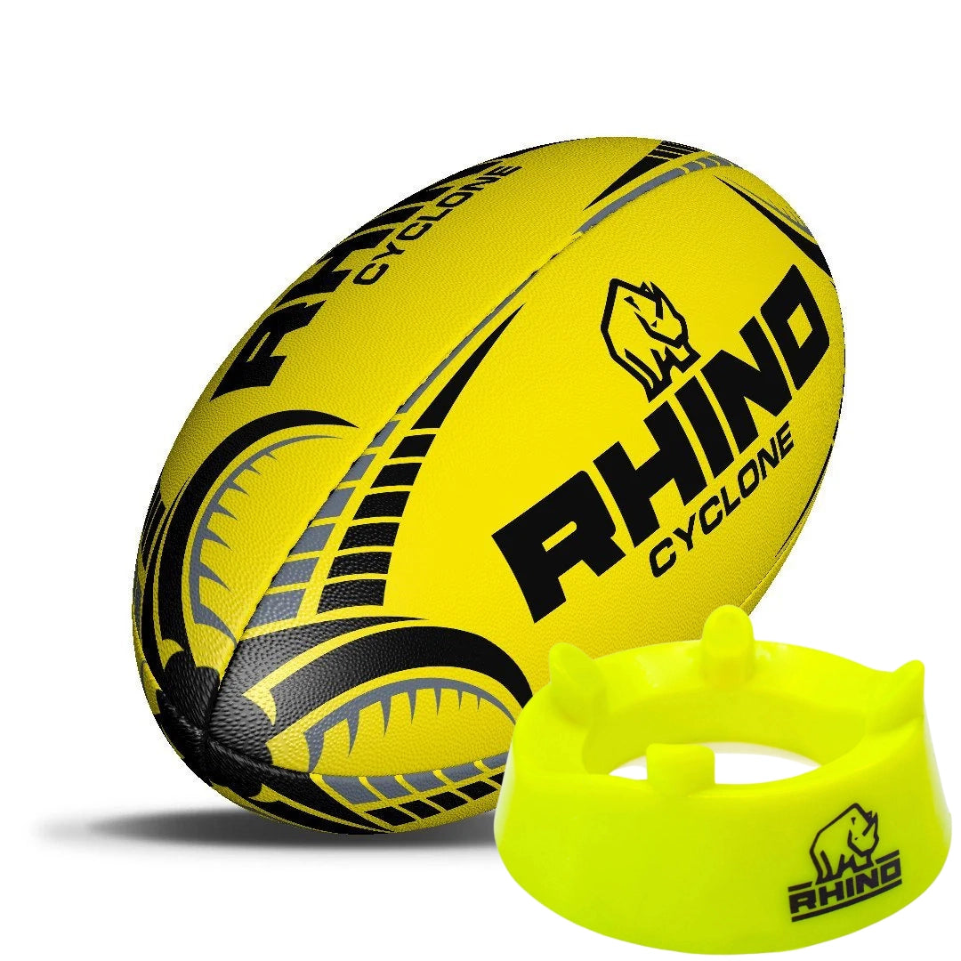 Cyclone Rugby Training Ball and Kicking Tee