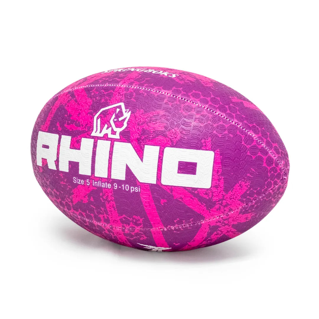 Rhino Graffiti pink rugby ball