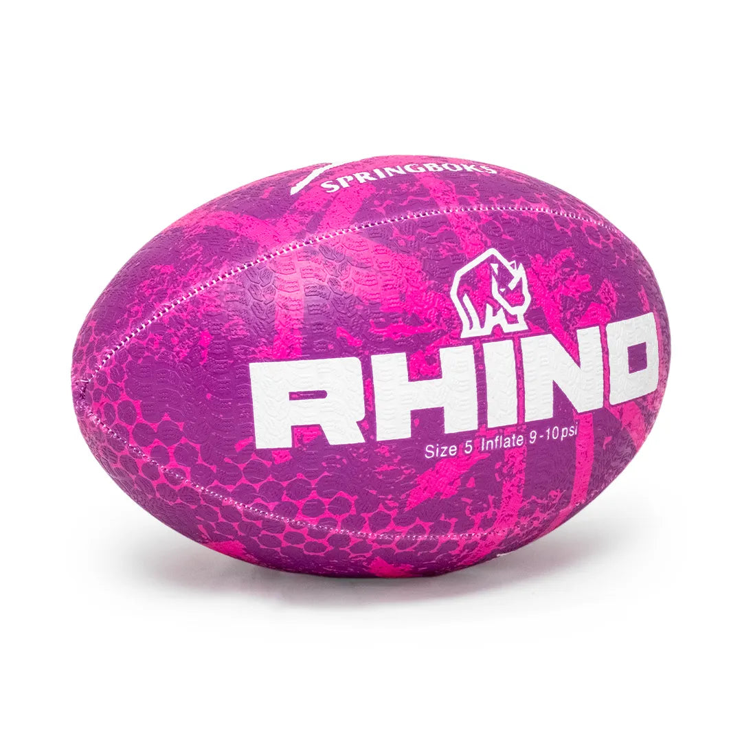 Rhino Graffiti pink rugby ball