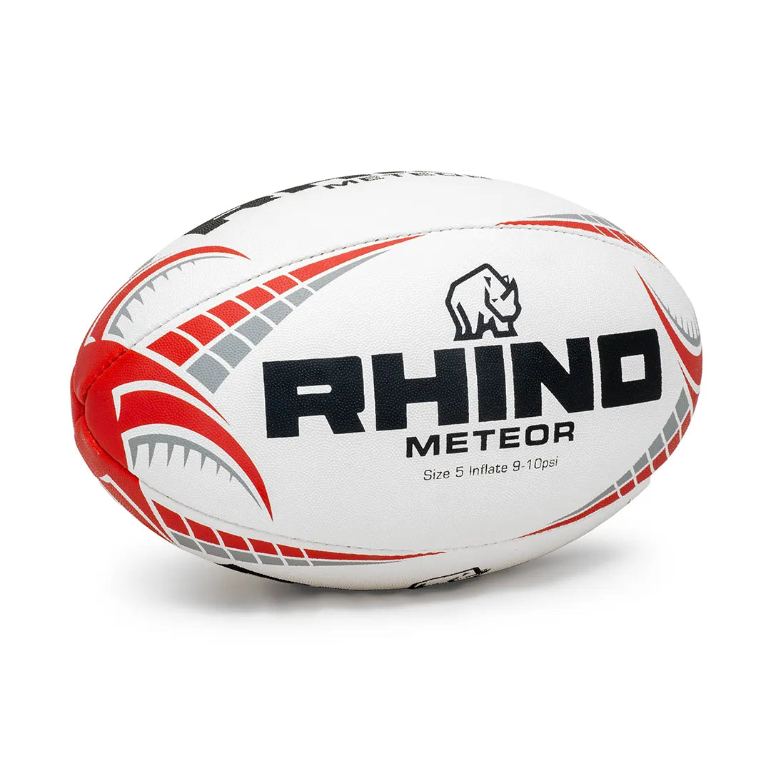 Rhino Meteor size 5 red rugby ball