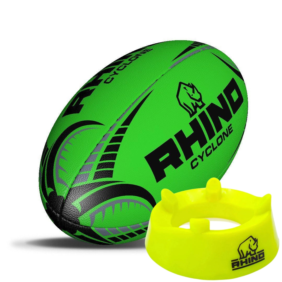 Cyclone Rugby Training Ball and Kicking Tee