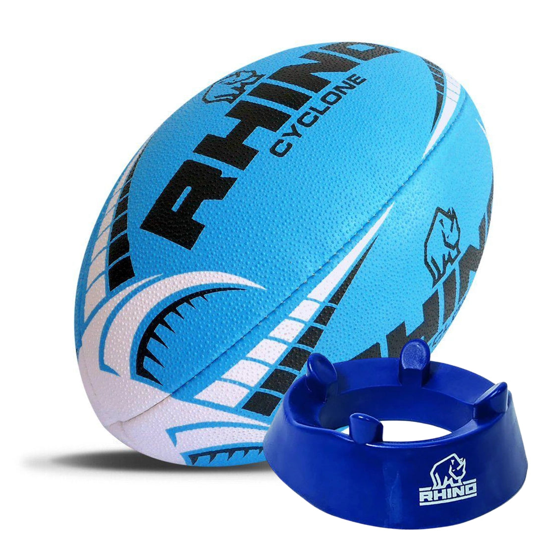 Cyclone Rugby Training Ball and Kicking Tee