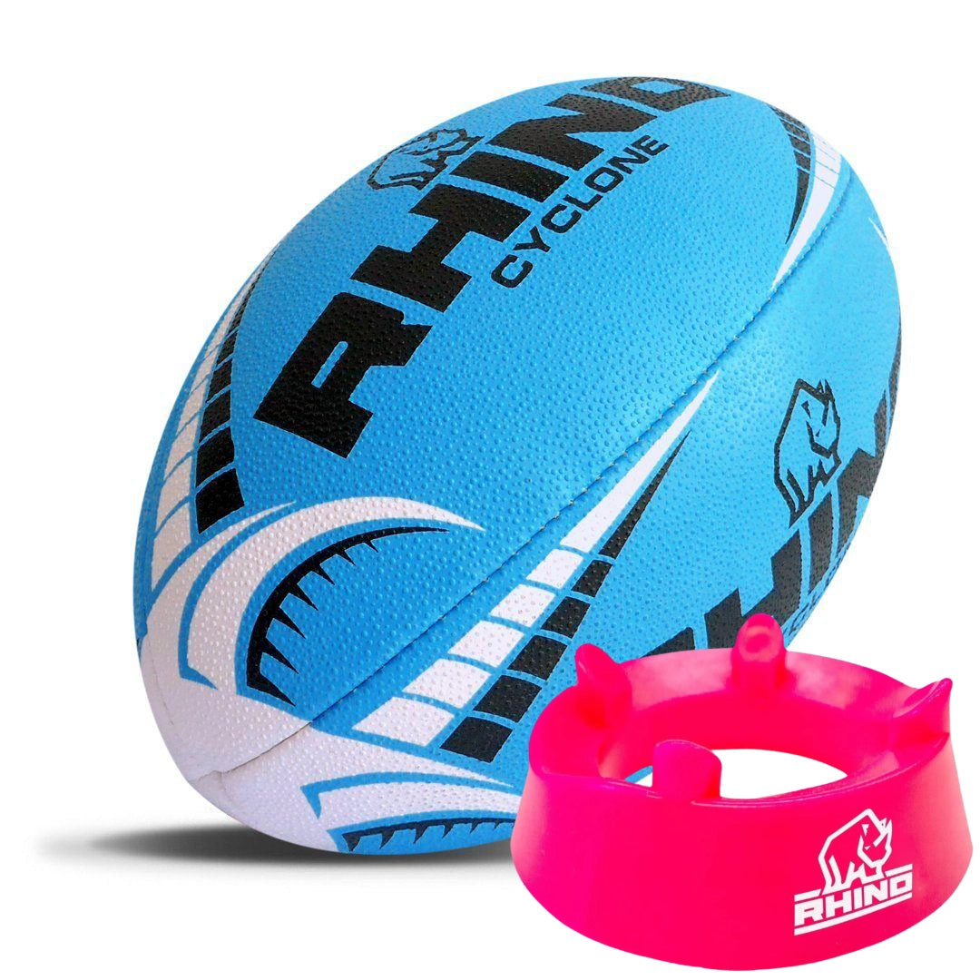 Cyclone Rugby Training Ball and Kicking Tee