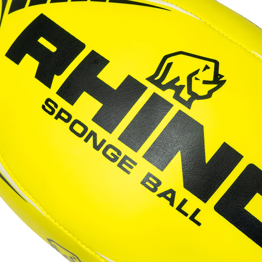 Rhino Sponge Ball size 3 yellow rugby ball