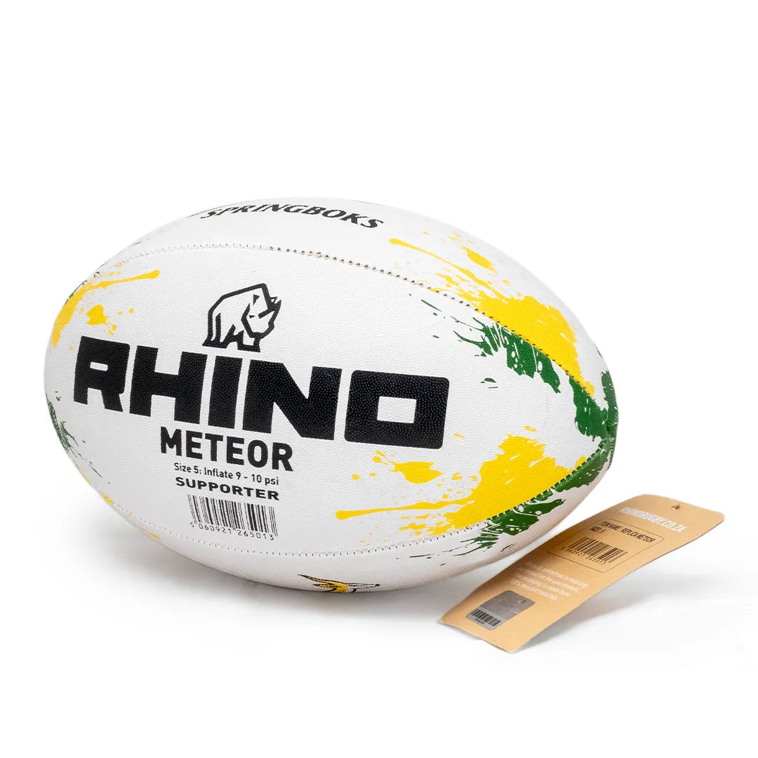 Springbuck Ball Rhino South Africa | Springboks Meteor Supporters Rugby Ball – Rhino Rugby