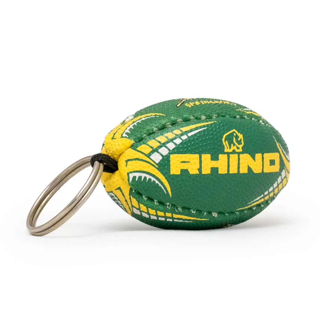 Rhino Springbok rugby ball Keychain