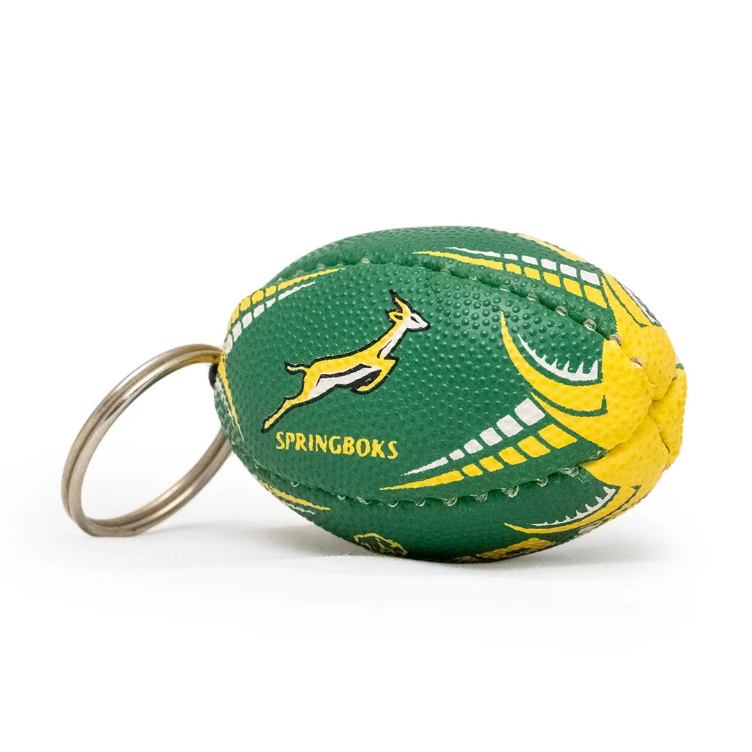 Rhino Springbok rugby ball Keychain