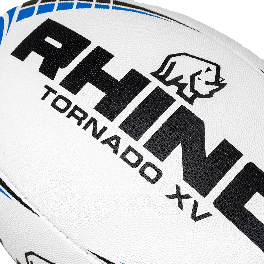 Rhino Vortex XV size 4 blue rugby ball