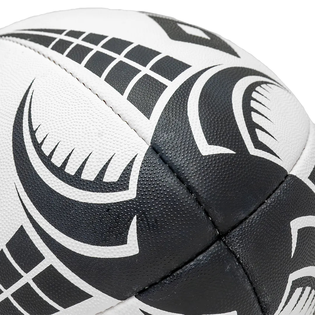 Rhino Vortex XV size 5 black rugby ball