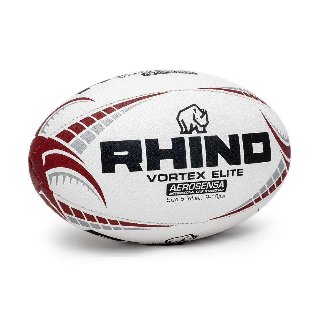 Rhino Vortex Elite  size maroon rugby ball