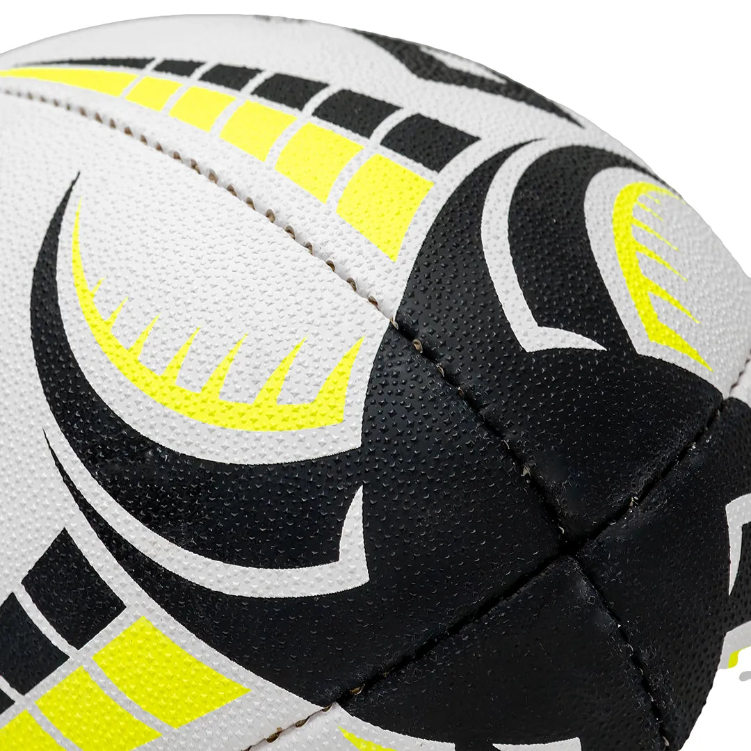 Rhino Vortex pro size 5 black & yellow rugby ball