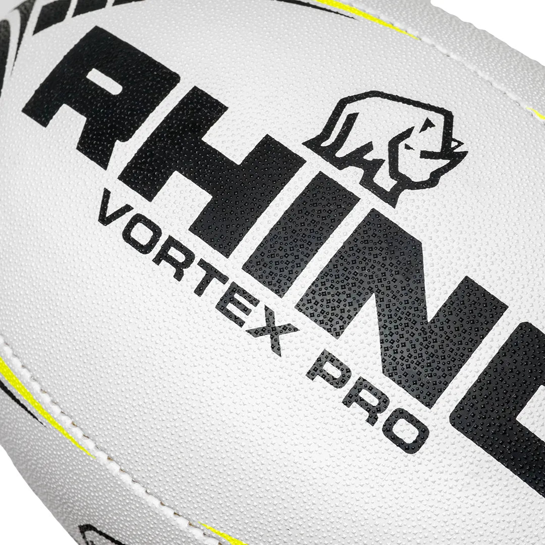 Rhino Vortex pro size 5 black rugby ball