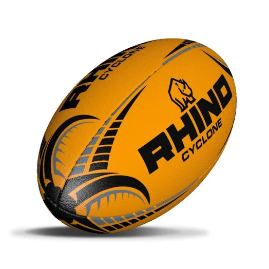 Rhino Cyclone Rugby Training Ball | Fluo Orange