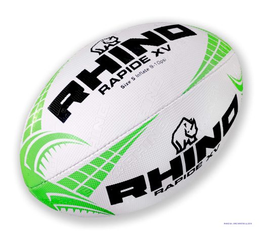 Rhino Rapide Training Rugby Ball | Green