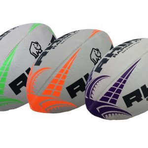 Rhino Rapide Training Rugby Balls | Green, Orange, Purple
