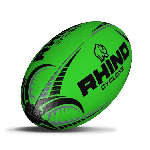 Rhino Cyclone Rugby Training Ball | Fluo Green